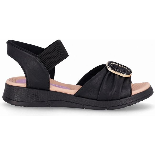 Papete SlipFit Anabela Médio Preto