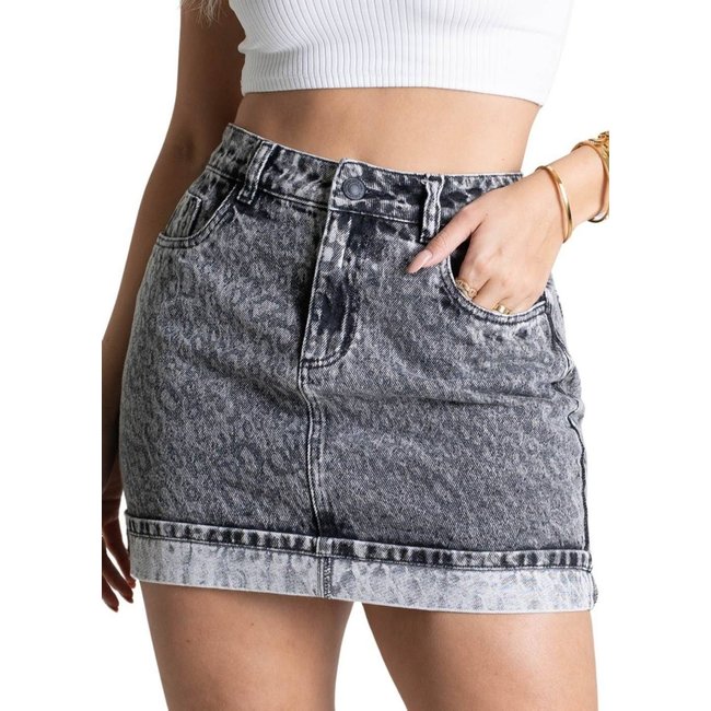 Saia Jeans Sawary - 279492 - Preto - Sawary