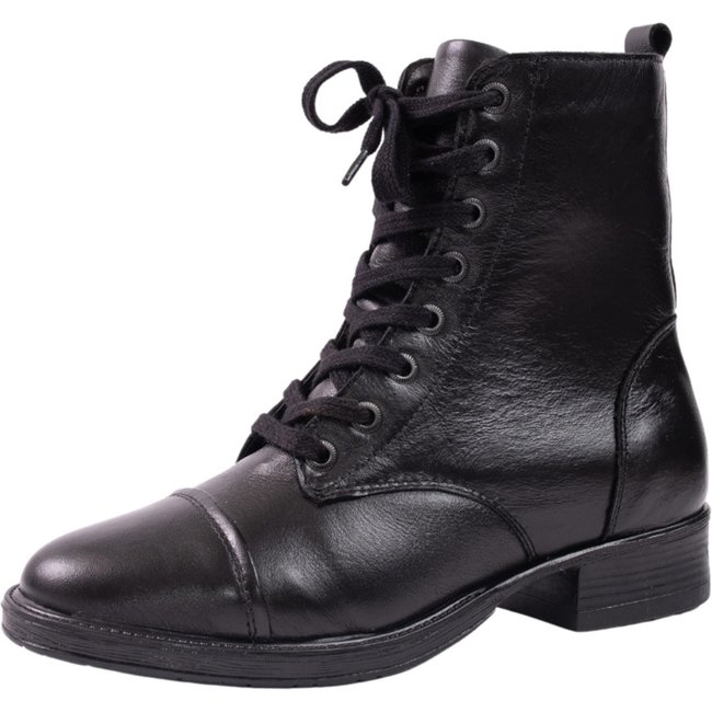 Bota Coturno Tratorada Couro Tellini Store Preto