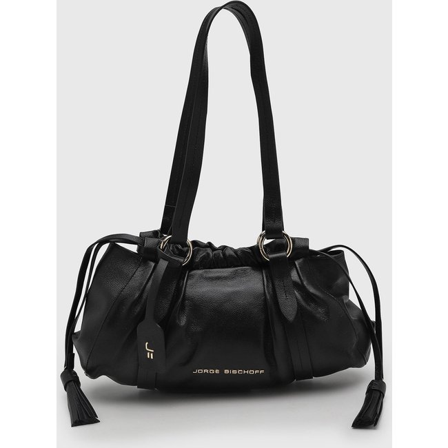 Bolsa Média Feminina Jorge Bischoff Franzido Preta