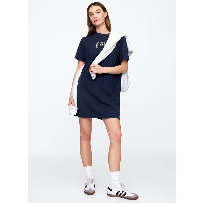Vestido GAP Curto Logo Azul-Marinho