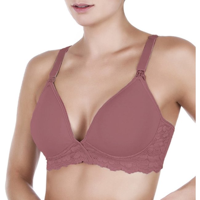 Sutiã Amamentação Dilady 146112 Com Renda ROSA