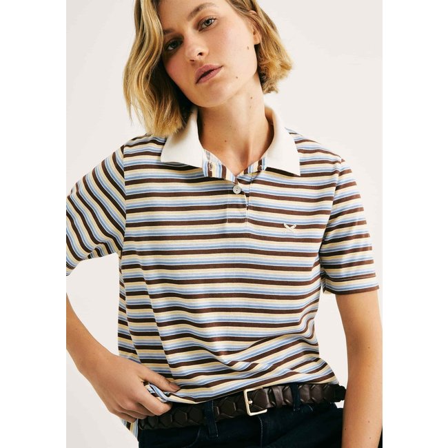 Blusa Polo Feminina Listrada Hering