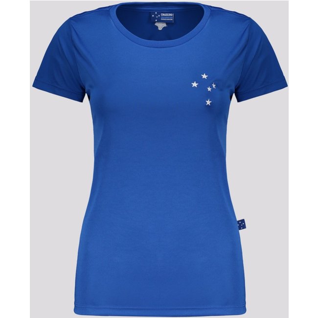 Camisa Cruzeiro Basic Feminina Azul