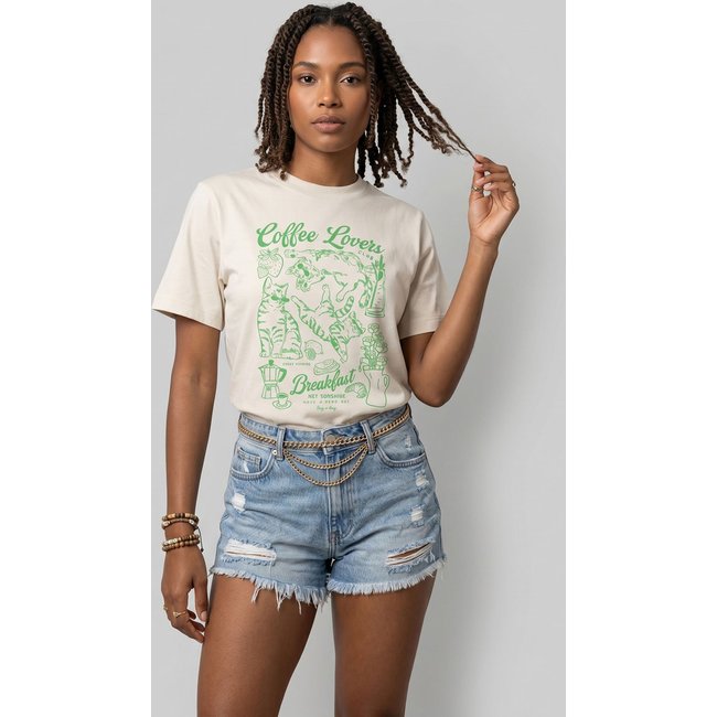 Camiseta Feminina Lez a Lez Malha Prime Bege
