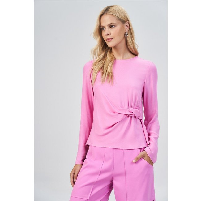 Blusa Manga Longa Torção Feminina Acostamento