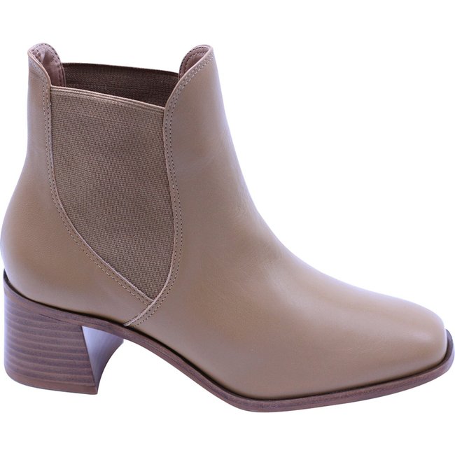 Bota Caramelo Couro Cano Curto Tabita 11223058 Marrom Claro