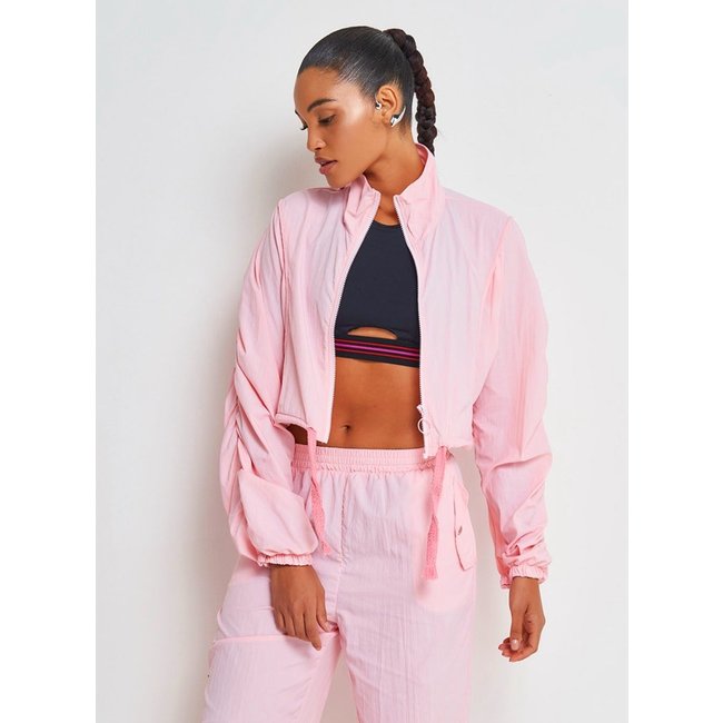 Jaqueta Nylon Cropped Sport Studio Colcci Rosa