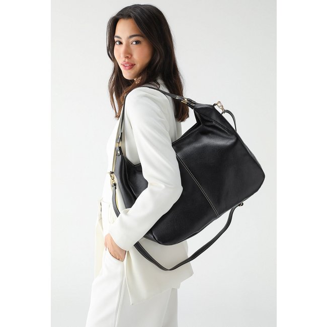 Bolsa SN Couros Suiça Preta