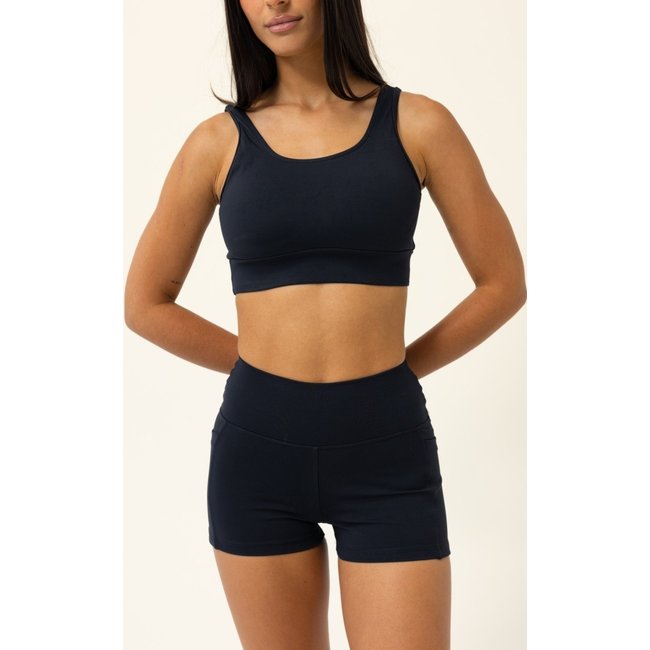Top Fitness Decote V Preta