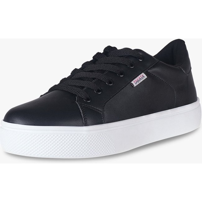 Tênis Casual Feminino Sapatenis Confortável Leve Preto
