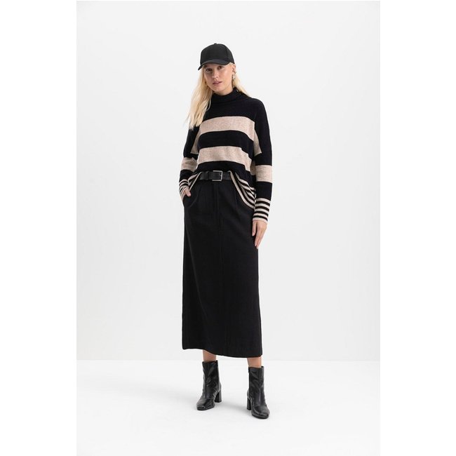 Blusão Feminino Em Tricot Essendi Preto Preto