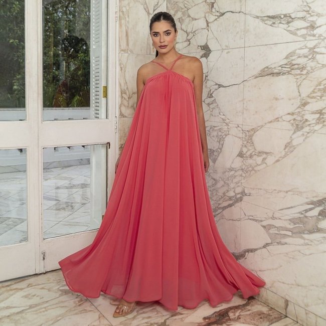 Vestido De Festa Auston Rosalie Laranja