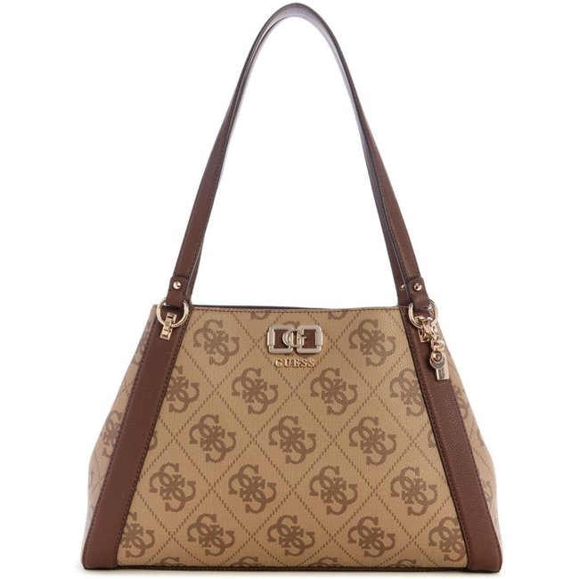 Bolsa Guess Karnilla Logo Gfriend Carryall Caramelo