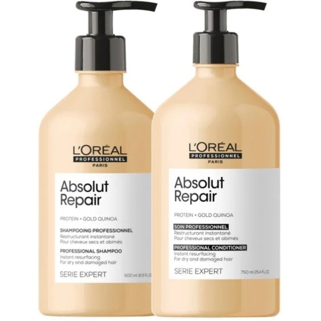 Kit L'Oréal Professionnel Absolut Repair Gold Duo 750ml (Shampoo + Condicionador)