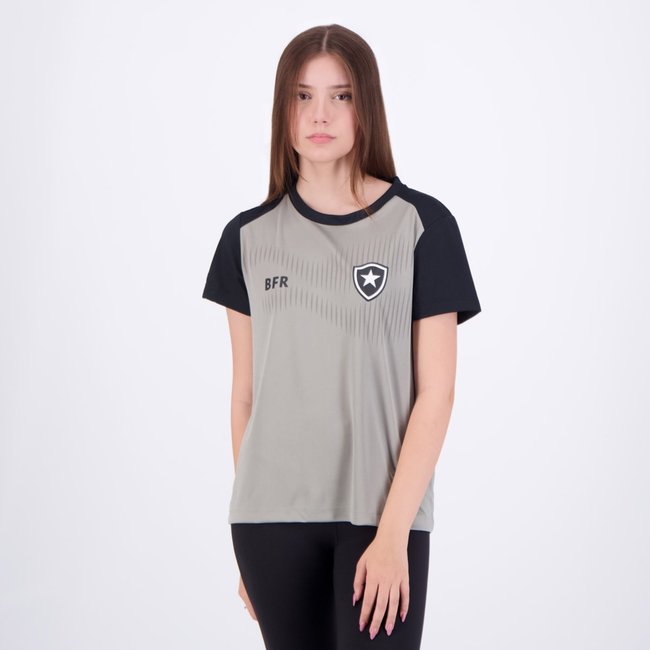 Camisa Botafogo Ondulação Feminina Cinza