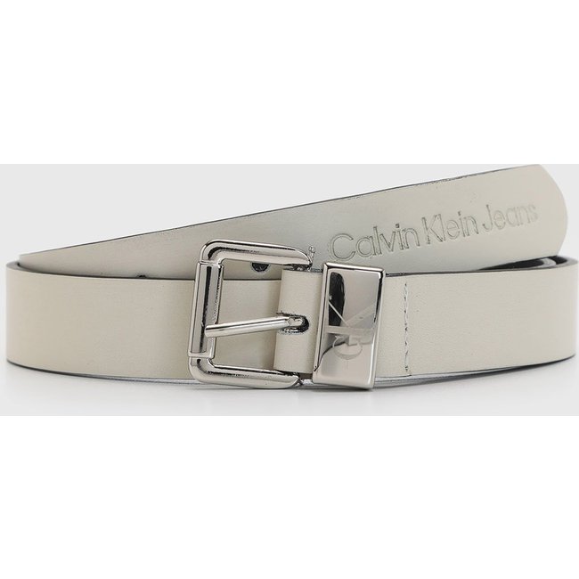 Cinto Feminino Calvin Klein Logo Off-White