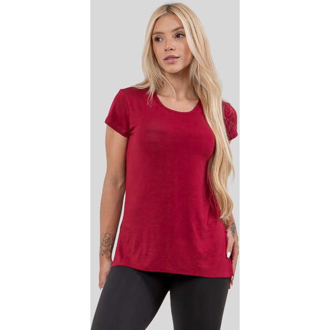 Blusa Diluxo Sobre Legging Vinho