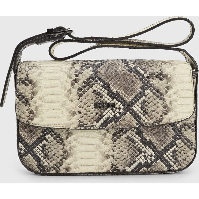 Bolsa Feminina Santa Lolla Animal Print Bege e Preta