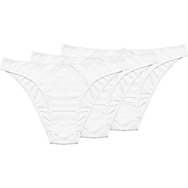 Kit com 3 Calcinhas Biquíni Hope 35840 Branco
