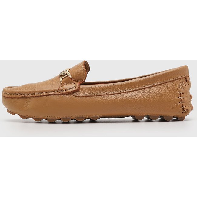 Mocassim Feminino Santa Lolla Detalhe Metálico Caramelo