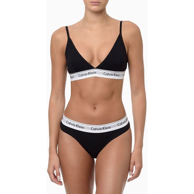 Calcinha Calvin Klein Underwear Fio Dental Modern Cotton F3790P Preta