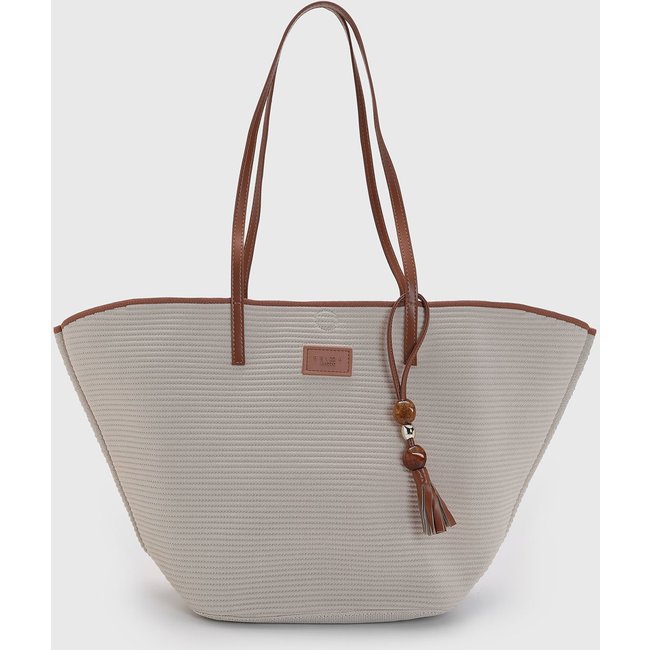 Bolsa Feminina Brizza Arezzo Grande Com Alça Bege