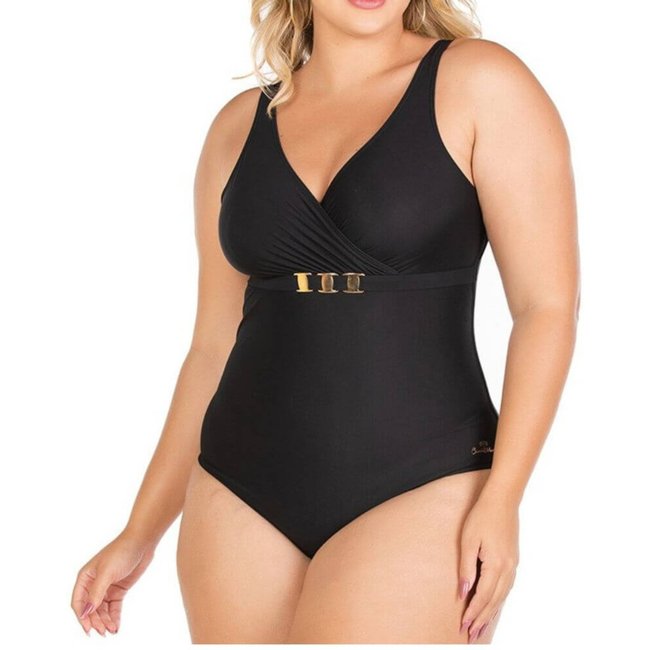 Maiô Modelador Dilady Banho de Mar 617534 Zero Barriga - Preto