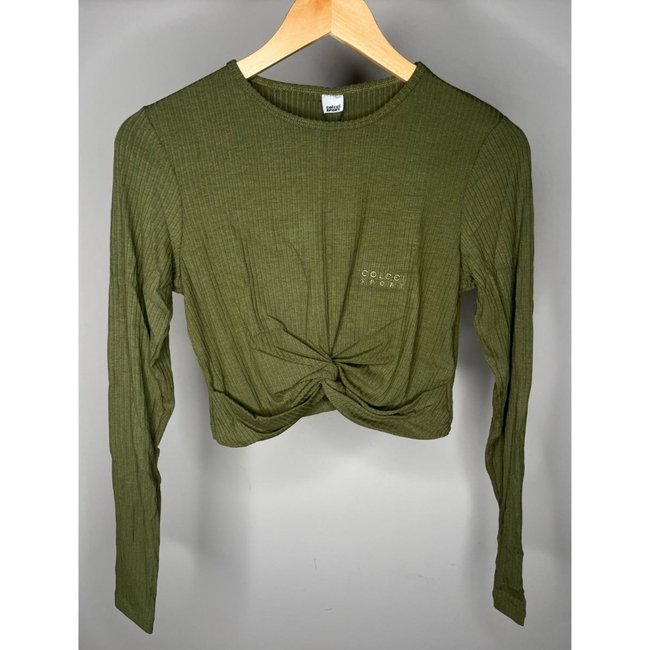 Blusa Colcci Sport Canelada Slim Verde