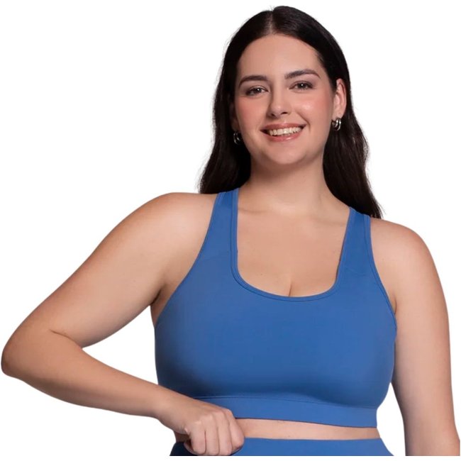 Top Plus Size Modelo Nadador Fitness Feminino Selene