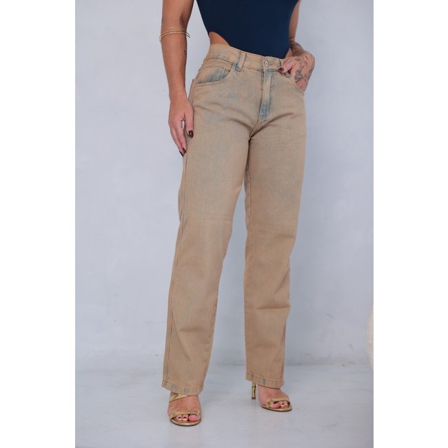 Calça Feminina Alleppo Jeans Dirty Wash