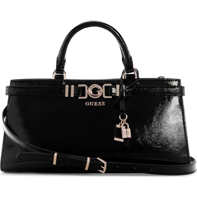 Bolsa Guess Cirene Triple Comp Satchel Preto