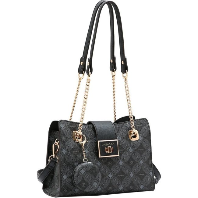 Bolsa Feminina Chenson Monograma Contemporâneo 3485379 Preto