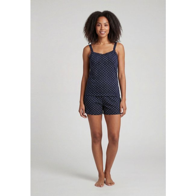 Conjunto Pijama Feminino Hering Estampado Azul Marinho