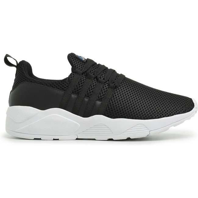 Tênis Feminino Casual Para Trabalhar Sair Dia a Dia Leve e Macio Sch 490 Preto e Branco