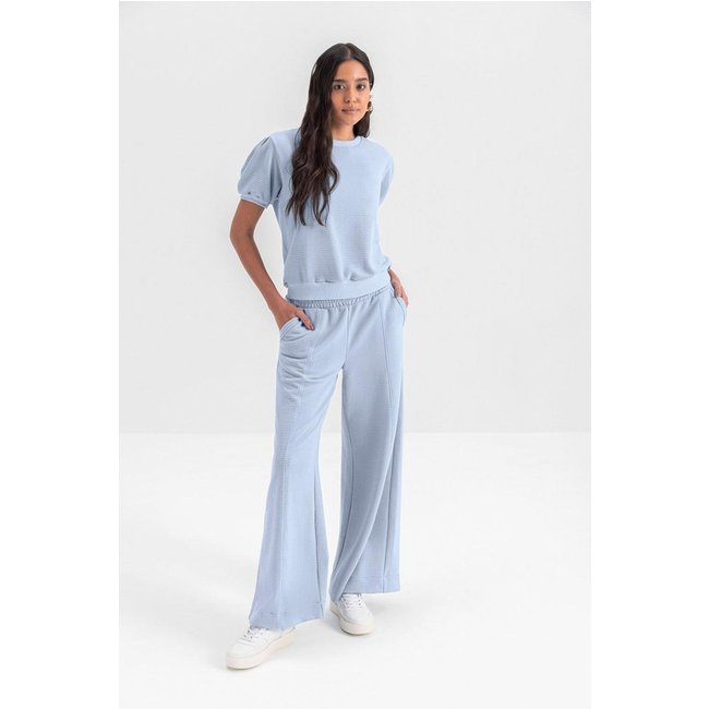 Blusa feminina em malha Essendi AZUL CLARO Azul