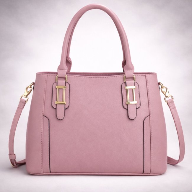 Bolsa Feminina de Ombro com Alça Transversal Baú Media Tiracolo Tote Casual Elegante Dia Dia
