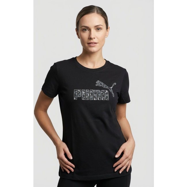 Camiseta Feminina Puma Ess Graphic Animal Preta