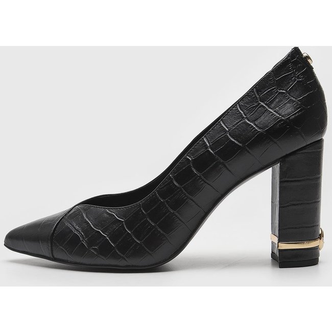 Scarpin Jorge Bischoff Croco Preto