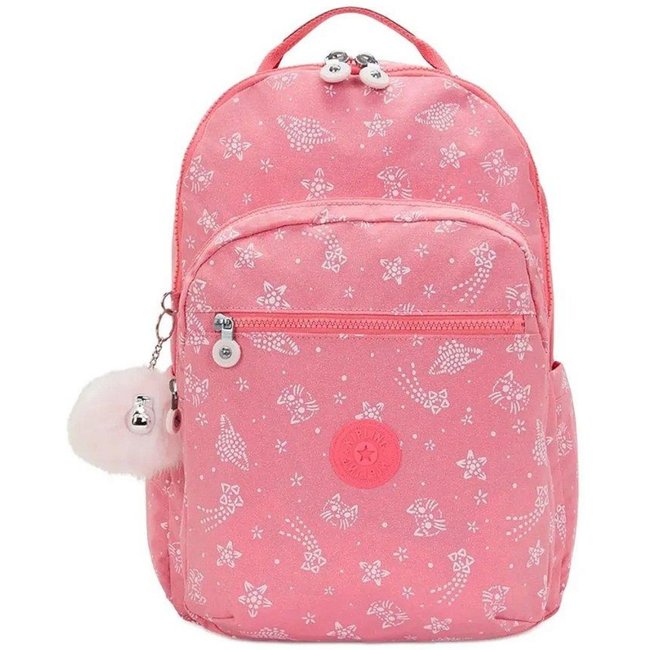 Mochila Kipling Seoul Lap Glitter Cats