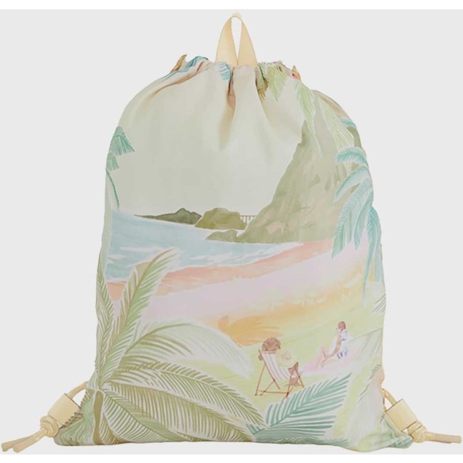 Mochila Feminina FARM Praiana Fim de Tarde Verde