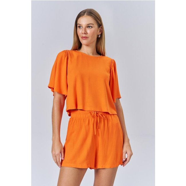 Blusa Manga Curta Feminina Acostamento