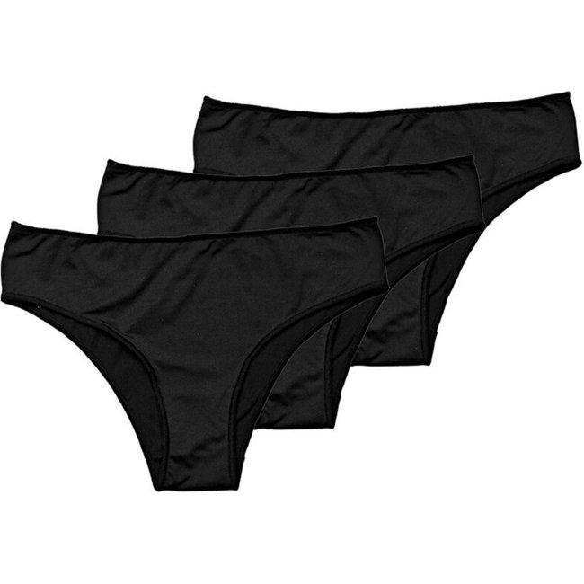 Kit com 3 Calcinhas Biquíni Hope 38840 Preto
