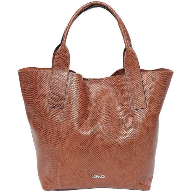 Bolsa Sacola Couro Griffazzi Caramelo