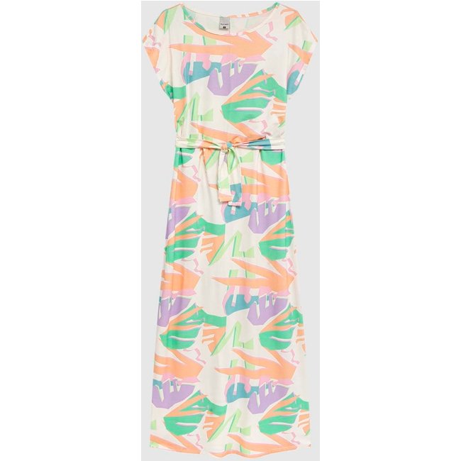 Vestido Longo Feminino Estampado Em Viscose Stretch