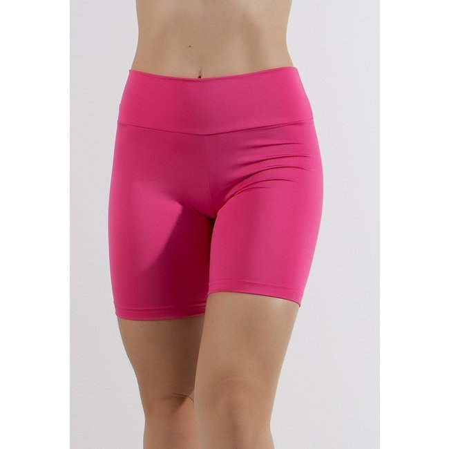 Bermuda Ciclista Bike Academia Fitness Cós Alto 4 Estações Rosa