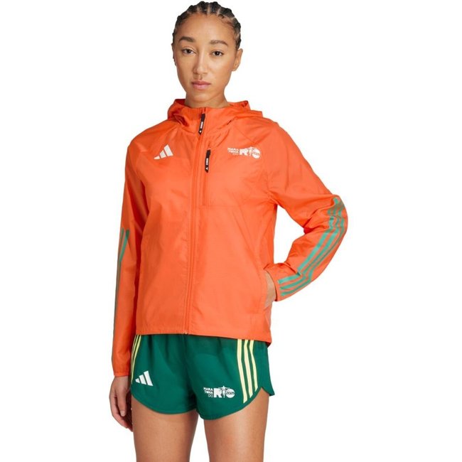 Jaqueta Rio Marathon Runners adidas Performance Laranja
