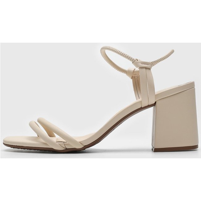 Sandália Beira Rio Tiras Off-White