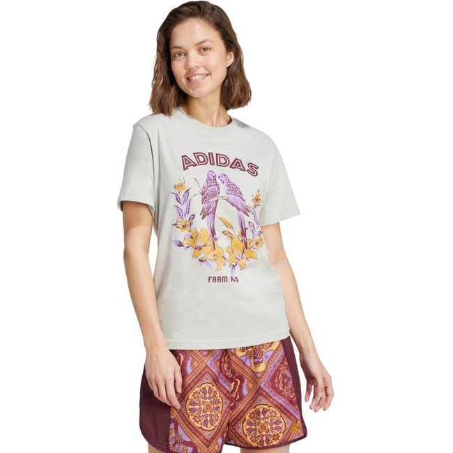 Camiseta estampada adidas X FARM 2 adidas Sportswear Cinza