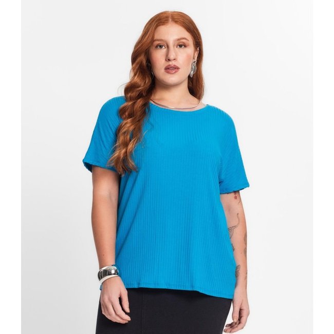 Blusa Feminina Plus Size Secret Glam Azul